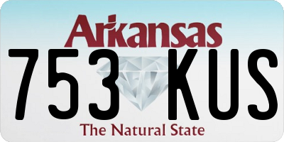 AR license plate 753KUS