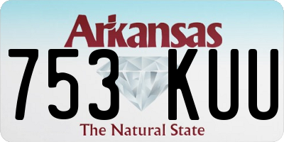 AR license plate 753KUU