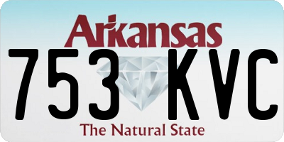 AR license plate 753KVC