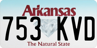 AR license plate 753KVD