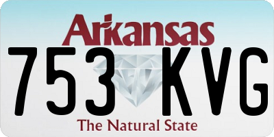 AR license plate 753KVG