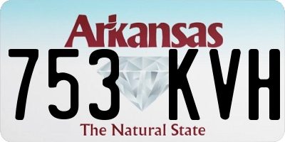 AR license plate 753KVH