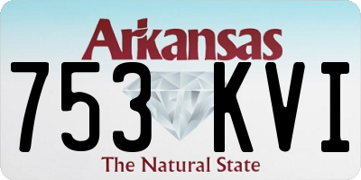 AR license plate 753KVI