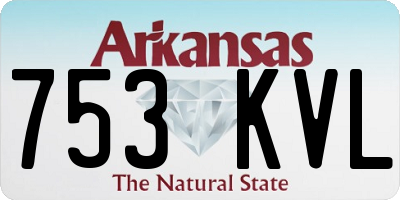 AR license plate 753KVL