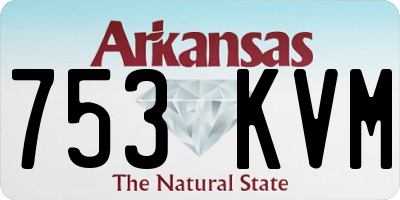 AR license plate 753KVM