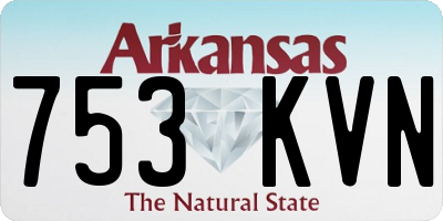 AR license plate 753KVN