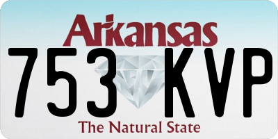 AR license plate 753KVP