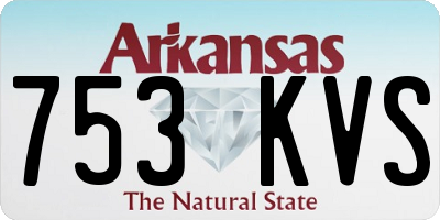 AR license plate 753KVS