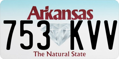 AR license plate 753KVV