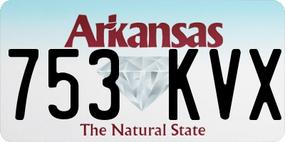 AR license plate 753KVX