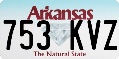 AR license plate 753KVZ