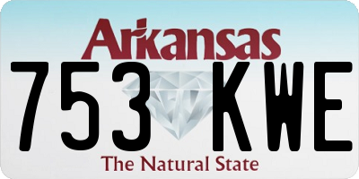 AR license plate 753KWE