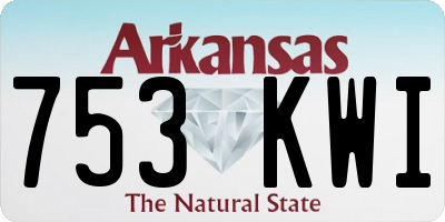 AR license plate 753KWI