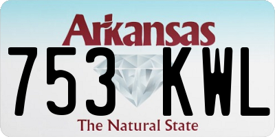 AR license plate 753KWL