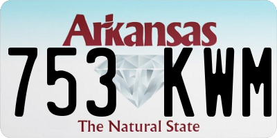 AR license plate 753KWM