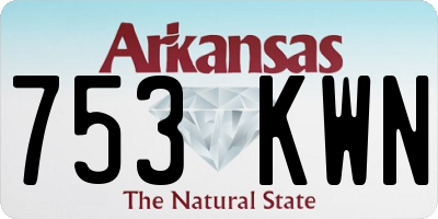 AR license plate 753KWN