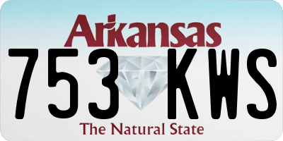 AR license plate 753KWS