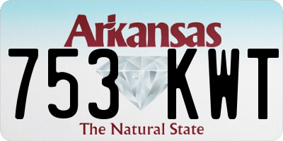 AR license plate 753KWT