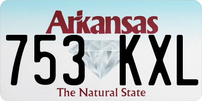 AR license plate 753KXL
