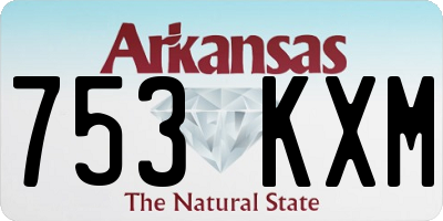 AR license plate 753KXM