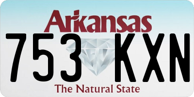 AR license plate 753KXN
