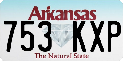 AR license plate 753KXP