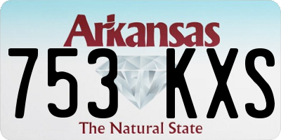 AR license plate 753KXS