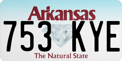 AR license plate 753KYE