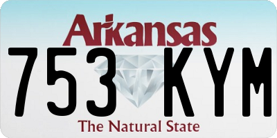 AR license plate 753KYM