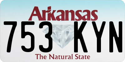 AR license plate 753KYN