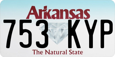 AR license plate 753KYP