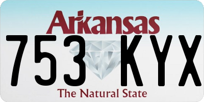 AR license plate 753KYX
