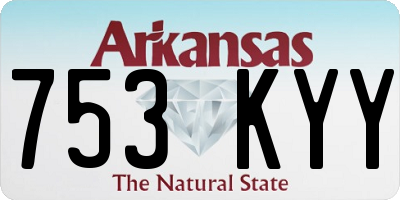 AR license plate 753KYY