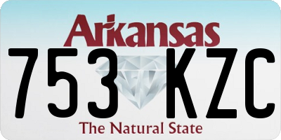 AR license plate 753KZC