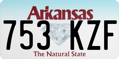 AR license plate 753KZF