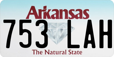 AR license plate 753LAH