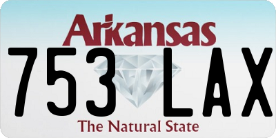 AR license plate 753LAX