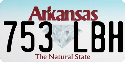 AR license plate 753LBH