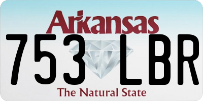AR license plate 753LBR