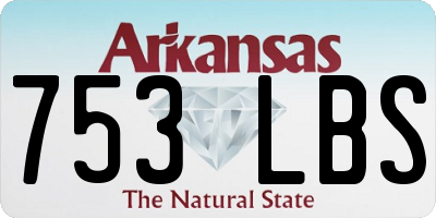 AR license plate 753LBS