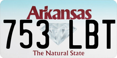 AR license plate 753LBT