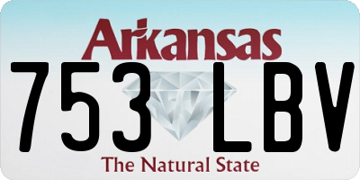 AR license plate 753LBV