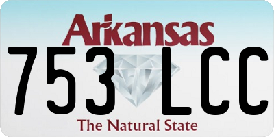 AR license plate 753LCC