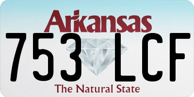 AR license plate 753LCF