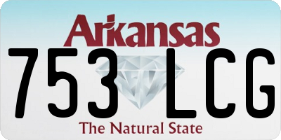 AR license plate 753LCG