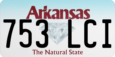AR license plate 753LCI