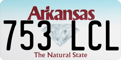 AR license plate 753LCL