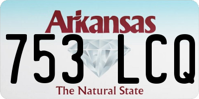AR license plate 753LCQ