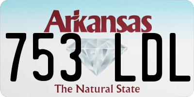 AR license plate 753LDL