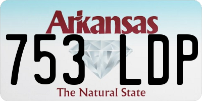 AR license plate 753LDP